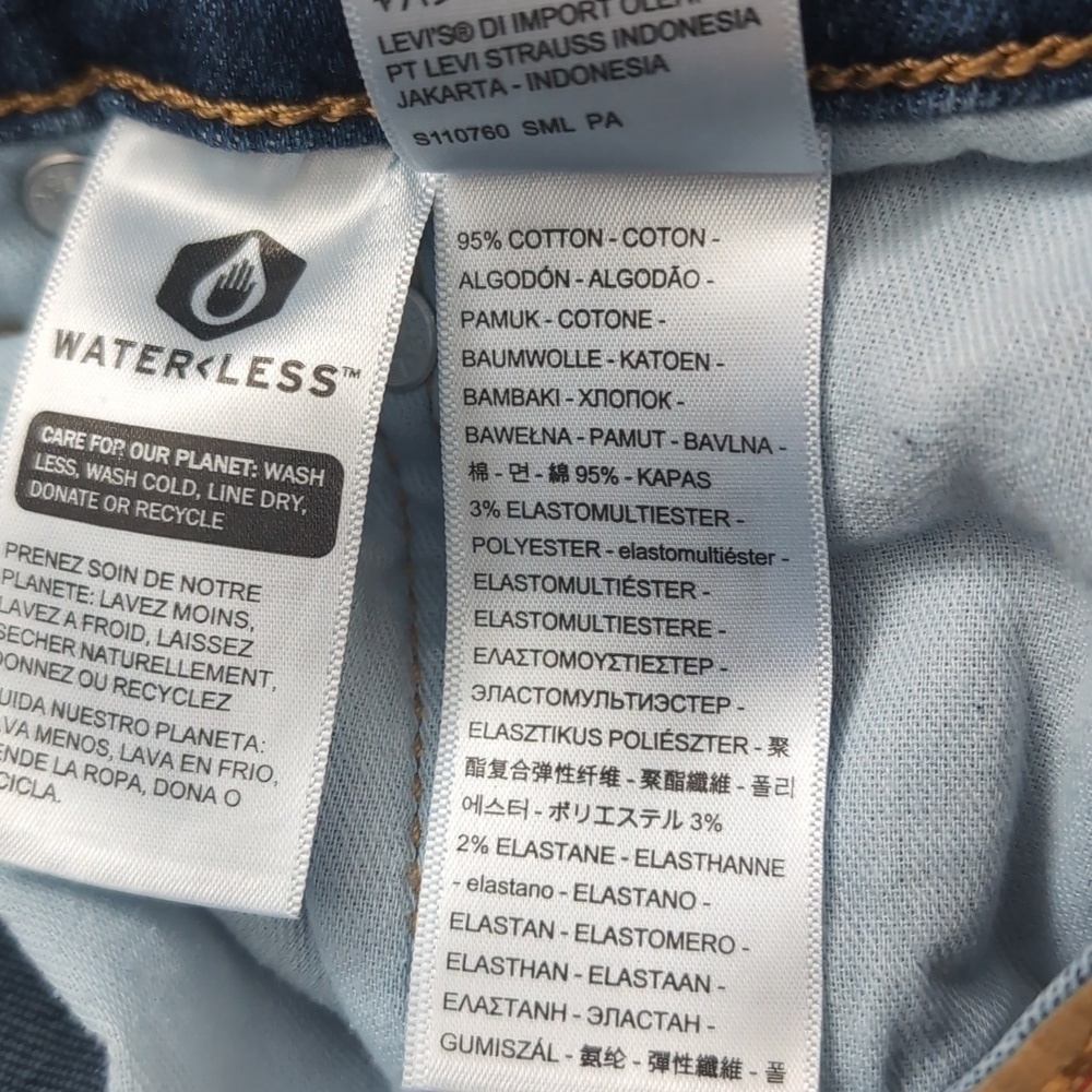 Levi's 505 Regular Straight Leg Denim Jeans - Picture 6 of 6